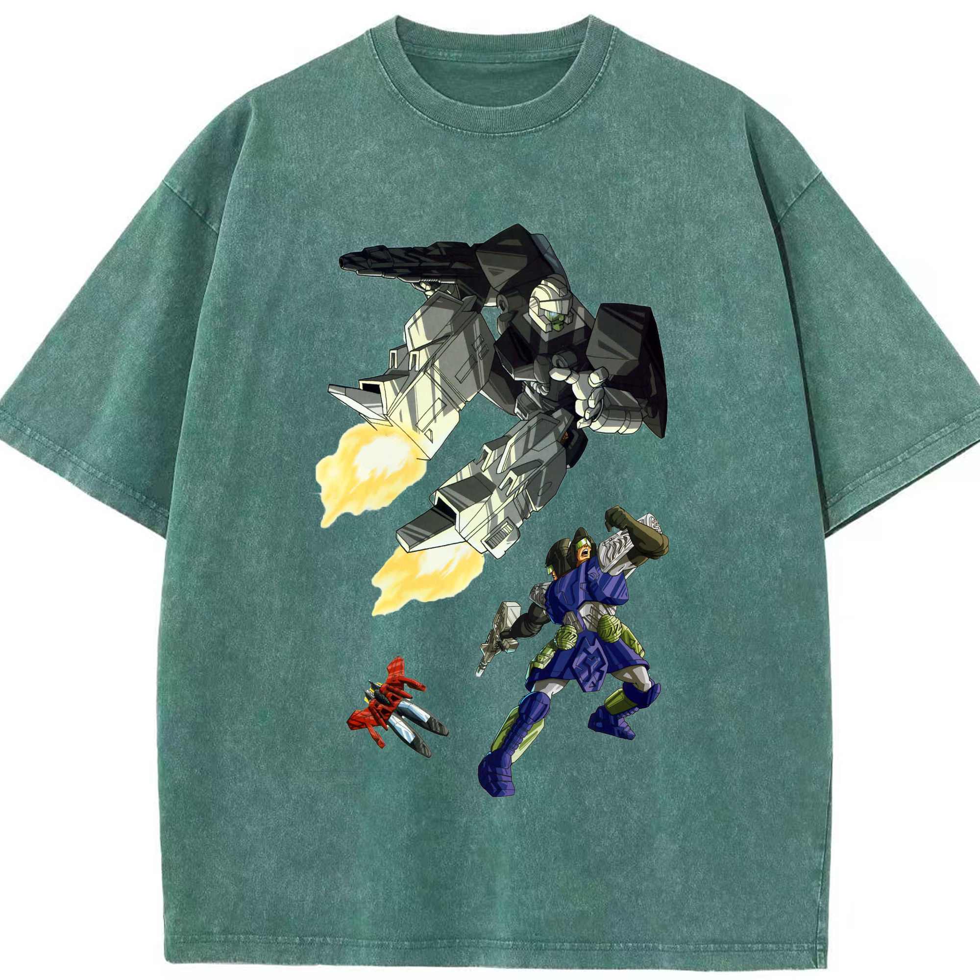（画像用）  綿100% ヴィンテージ風 半袖Tシャツ（フロントプリント）